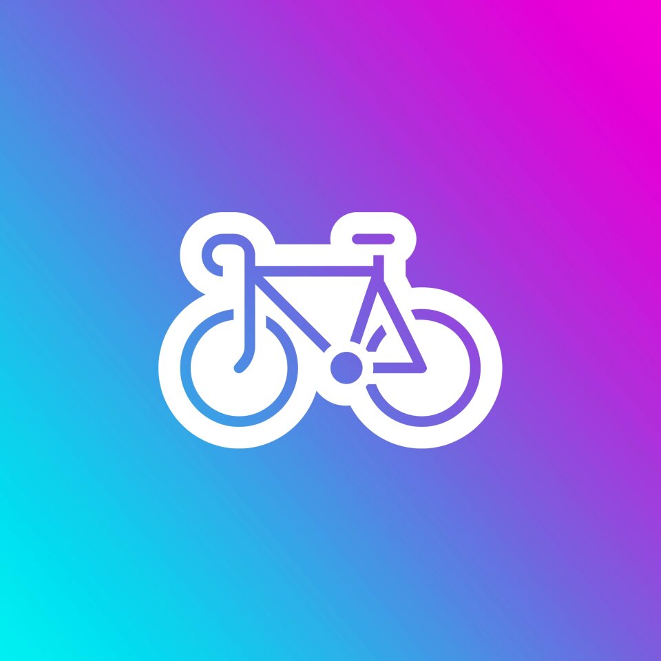 Gradient bike Free illustrations