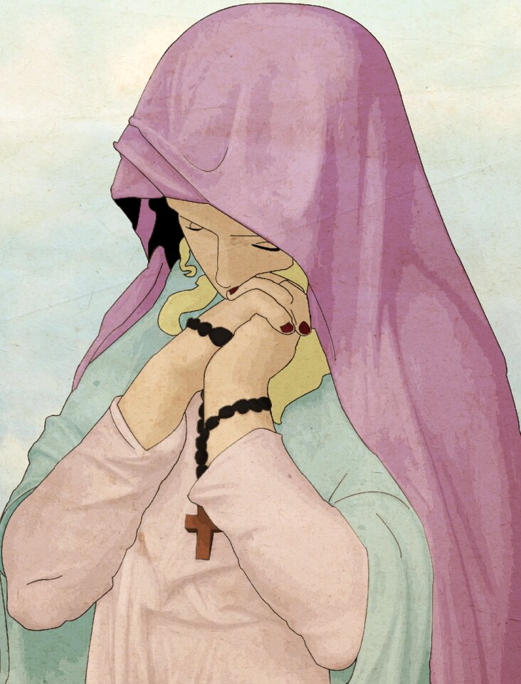 Religious art drawing