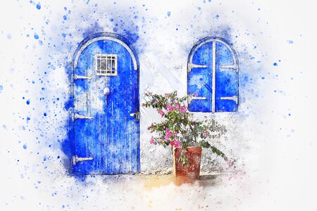 Art abstract watercolor