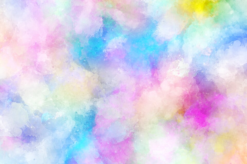 Watercolor vintage colorful