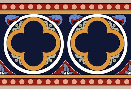 Ornaments architecture wall decoration