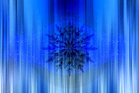 Ice crystal snowflake advent
