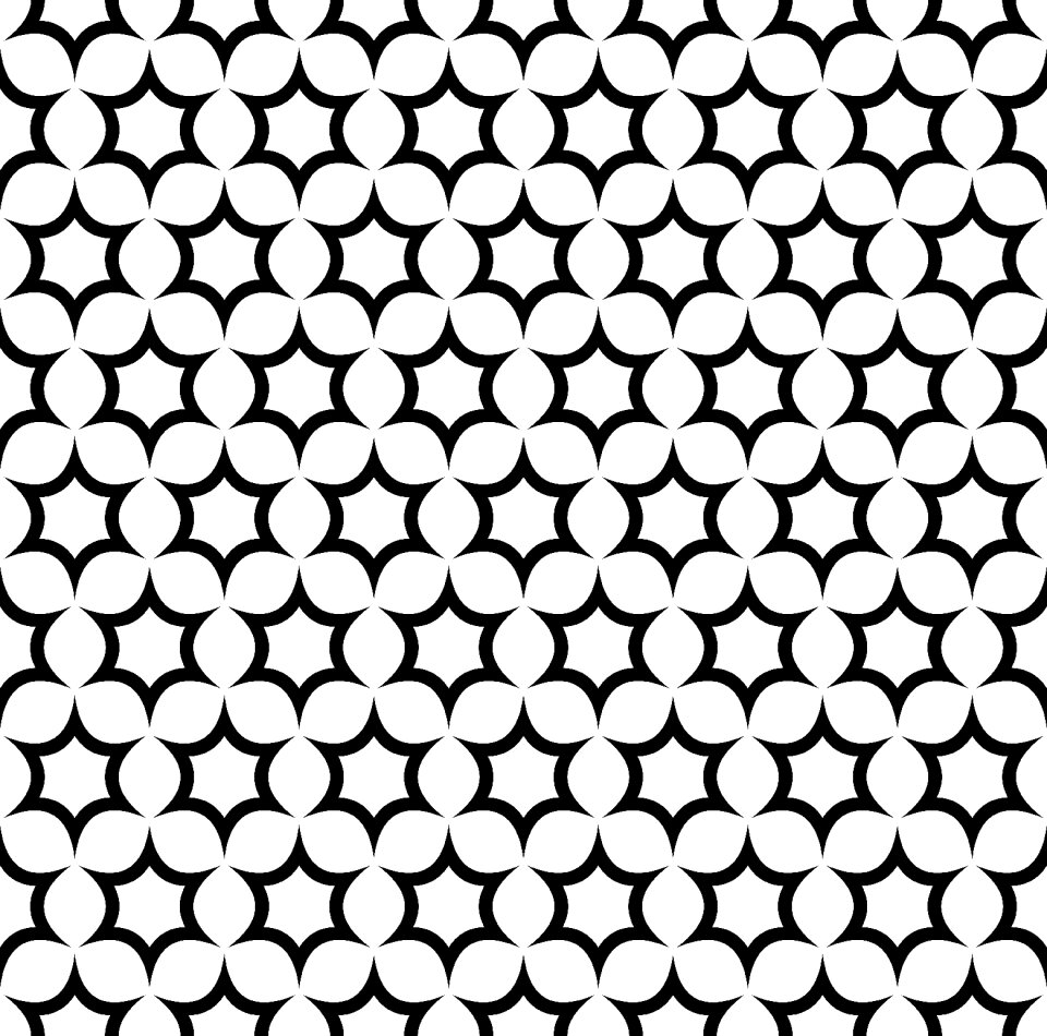 Black white curved