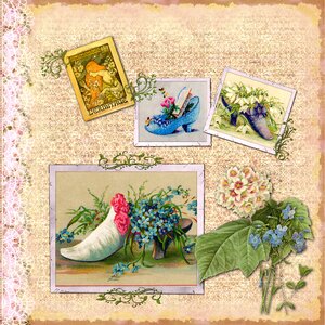 Retro collection collage