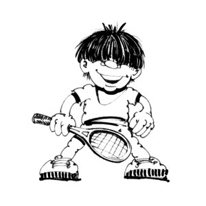 Sport play tennis Free illustrations
