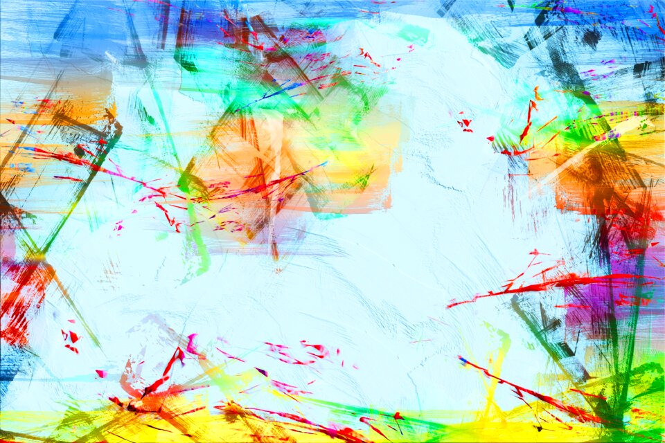 Watercolor vintage colorful