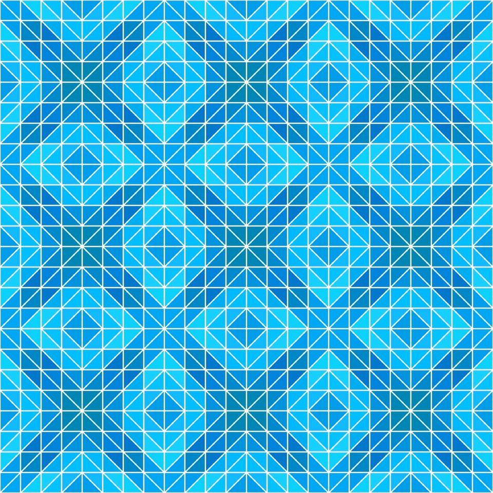 Bathroom triangle pattern