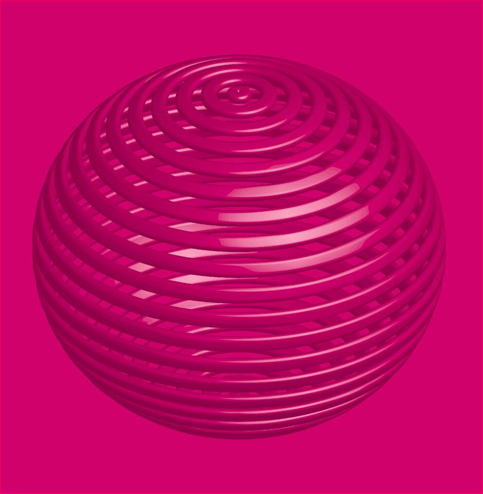 Ball pink perspective