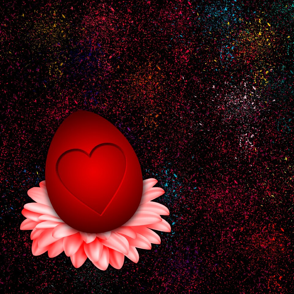 Eggs easter background texture heart