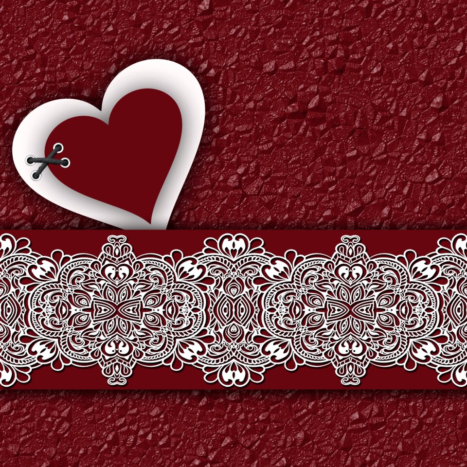 Heart ornament design