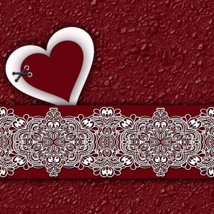 Heart ornament design