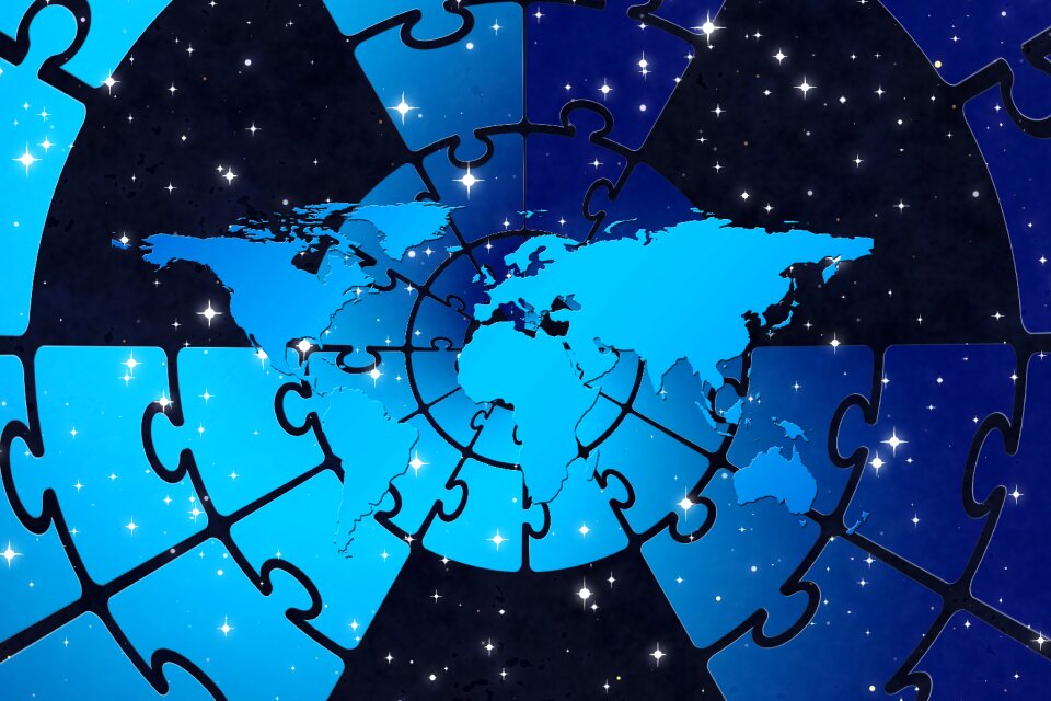 Continents country globe