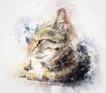 Abstract watercolor vintage