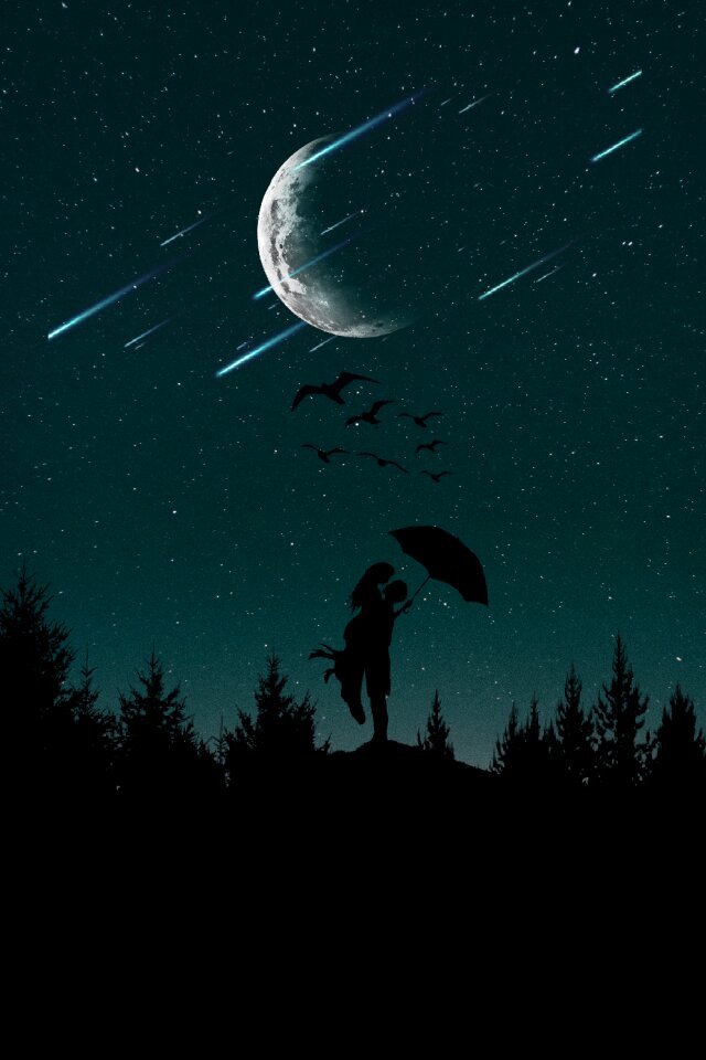 Woman romantic love wallpaper