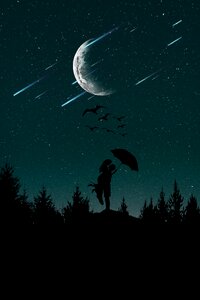 Woman romantic love wallpaper