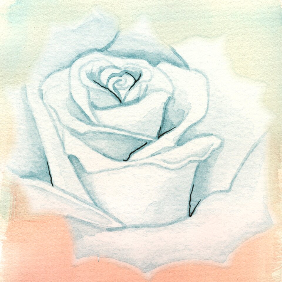 Blue pink pastel