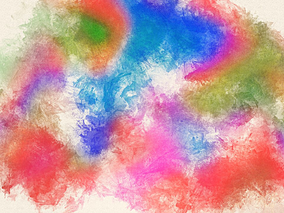 Watercolor vintage colorful