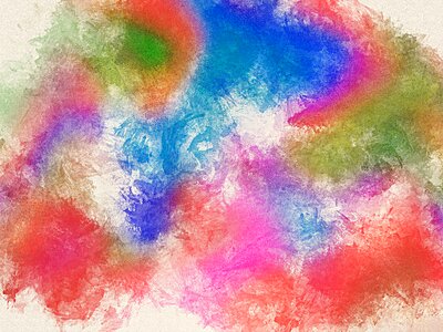 Watercolor vintage colorful