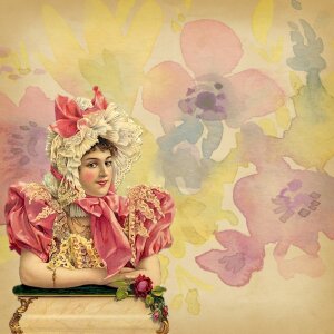 Girl woman antique