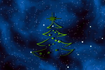 Fir tree decorated background