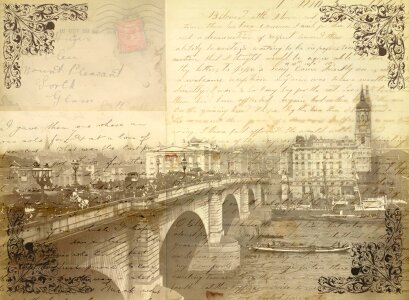 Nostalgia letters ornament