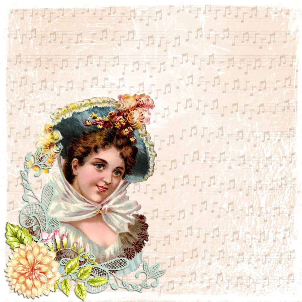 Girl woman antique