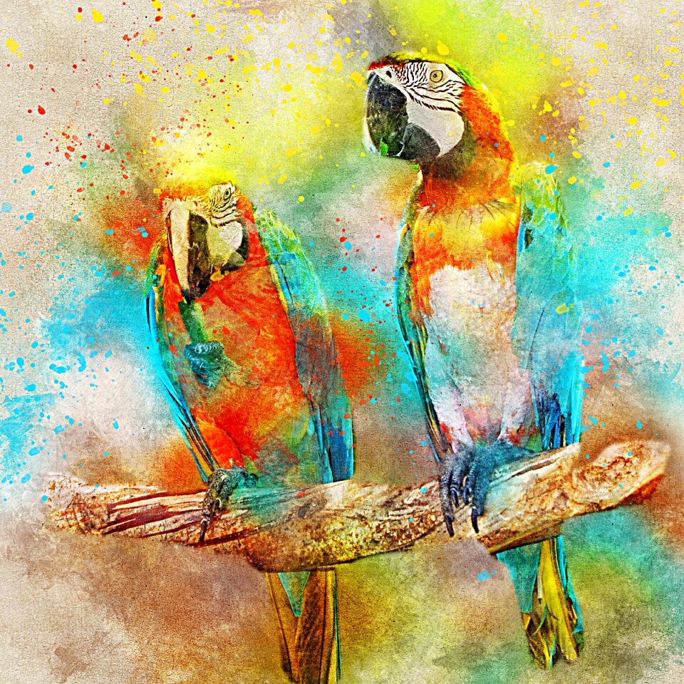 Abstract watercolor vintage