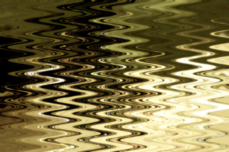 Ripple gold green