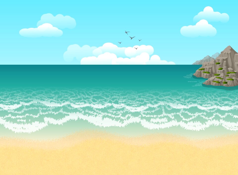 Beira mar landscape sol