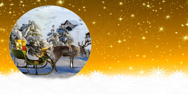 Greeting card christmas celebration invitation