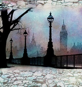United kingdom city thames embankment