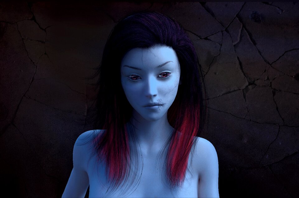 Woman adult face