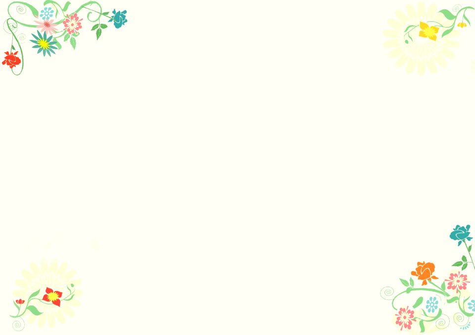 Flowers background note