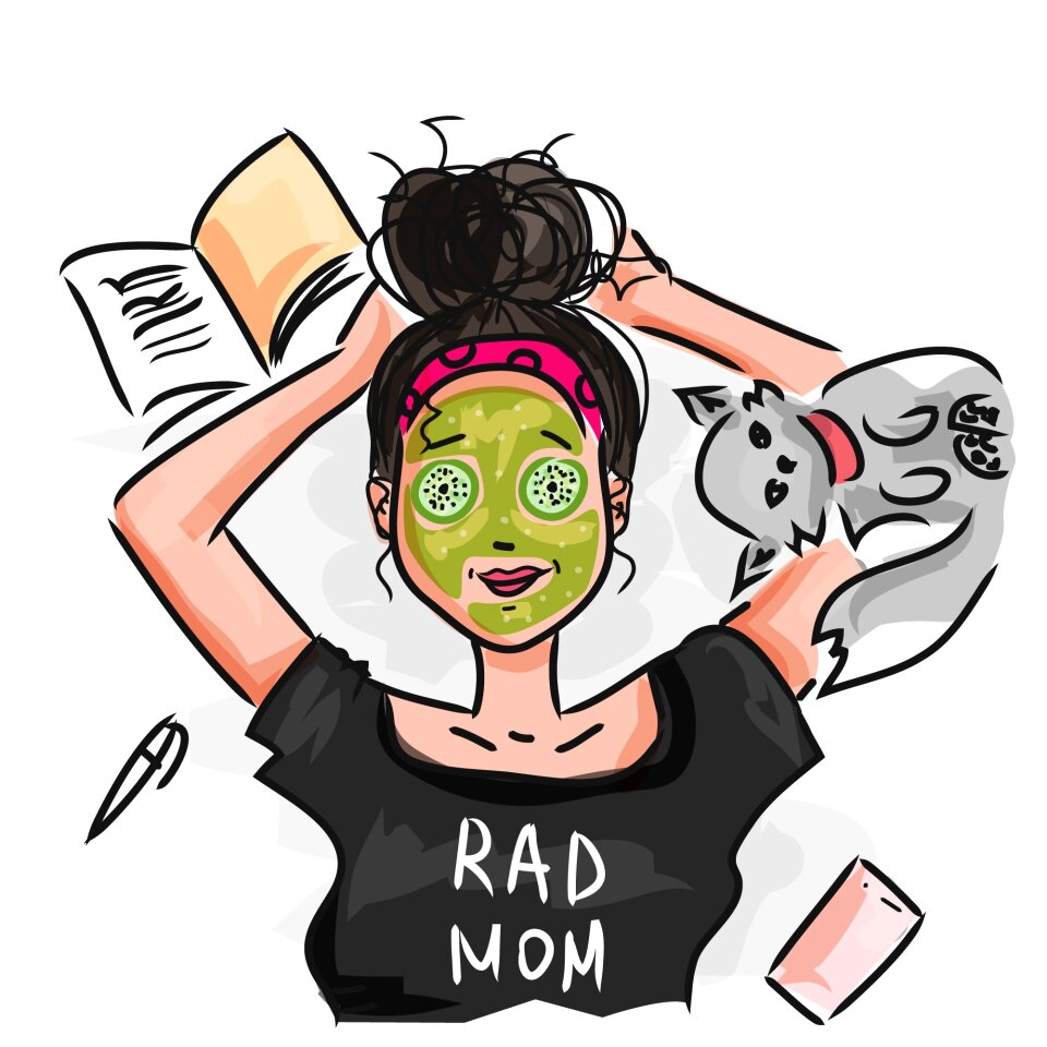Cool modern super mom