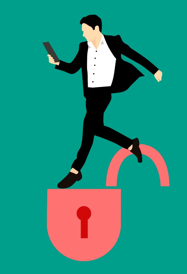 Attack password businessman