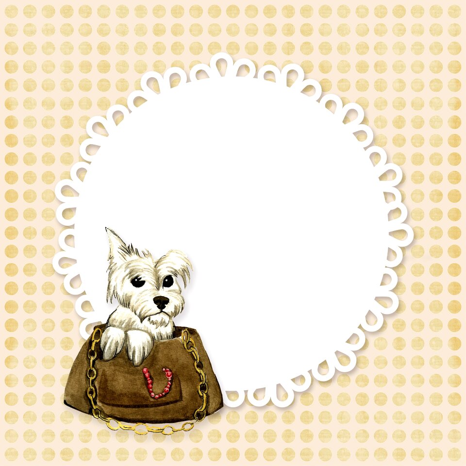 Drawing westie terrier