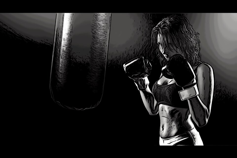 Sport woman training