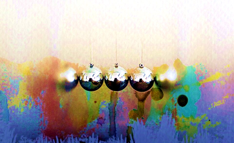 Newton cradle balls pendulum