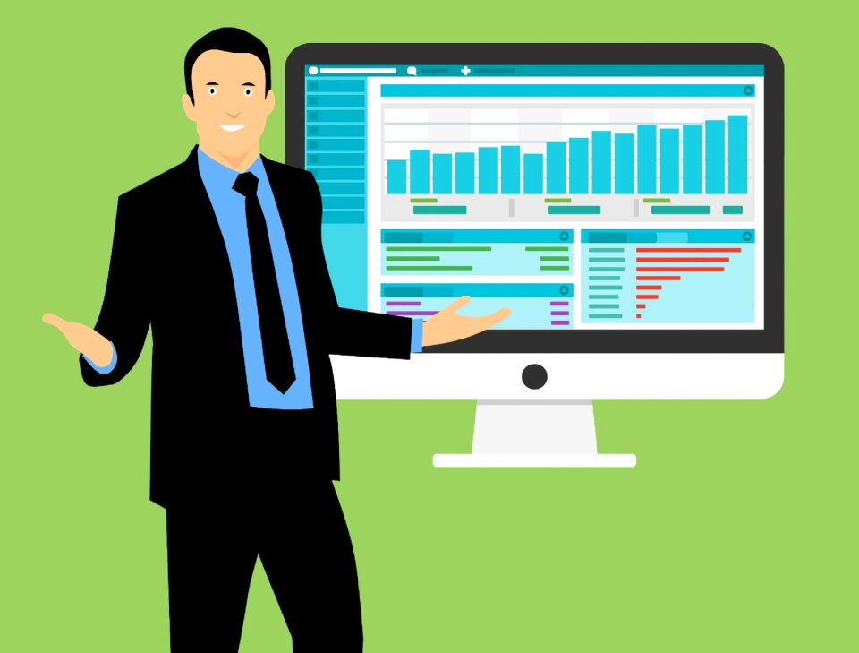 Business man investments finance
