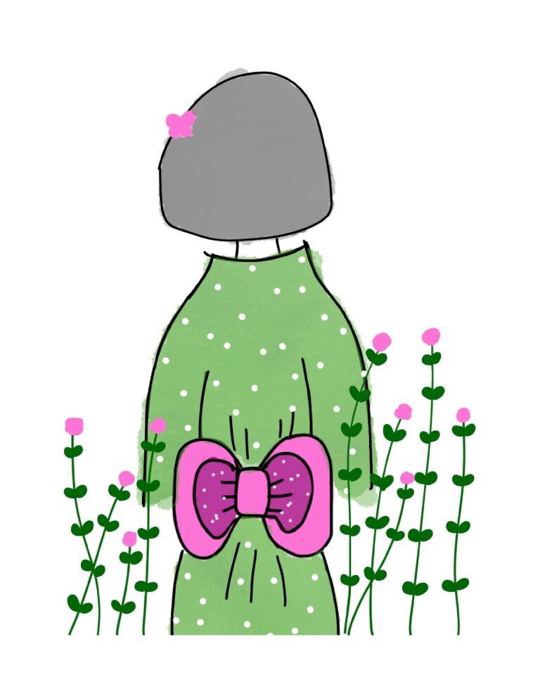 Pink bow fashion japanese