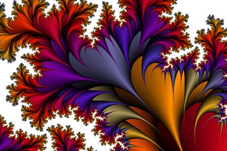 Flowers abstract green
