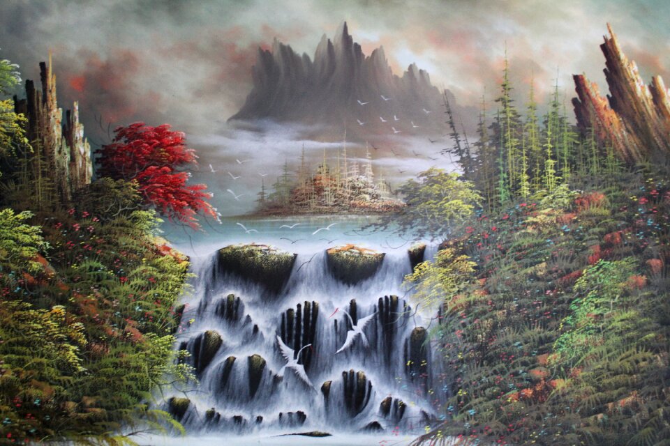 Wood painting fantasy