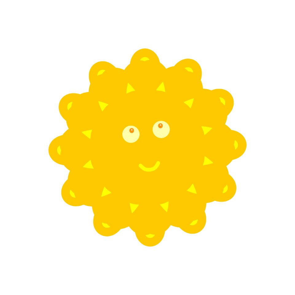 Yellow children's rays