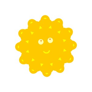 Yellow children's rays