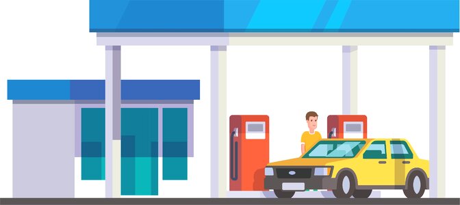 Fuel supplying Free illustrations