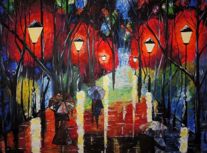 Abstract painting acrylic painting
