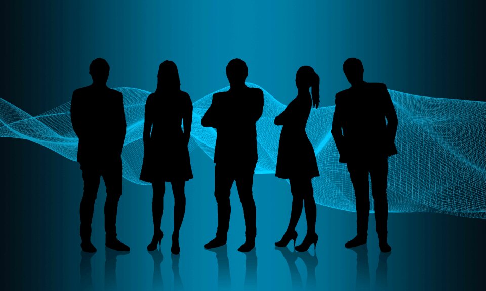 Woman business connection