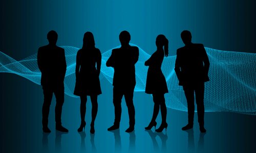 Woman business connection