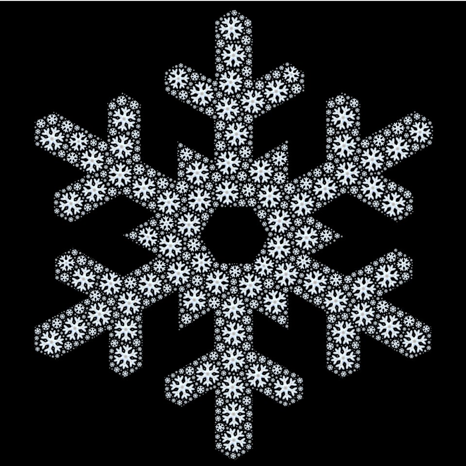 Shape snow winter