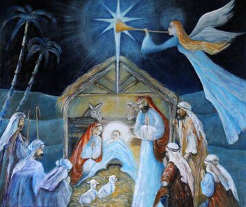 Christmas wallpaper religious belief card